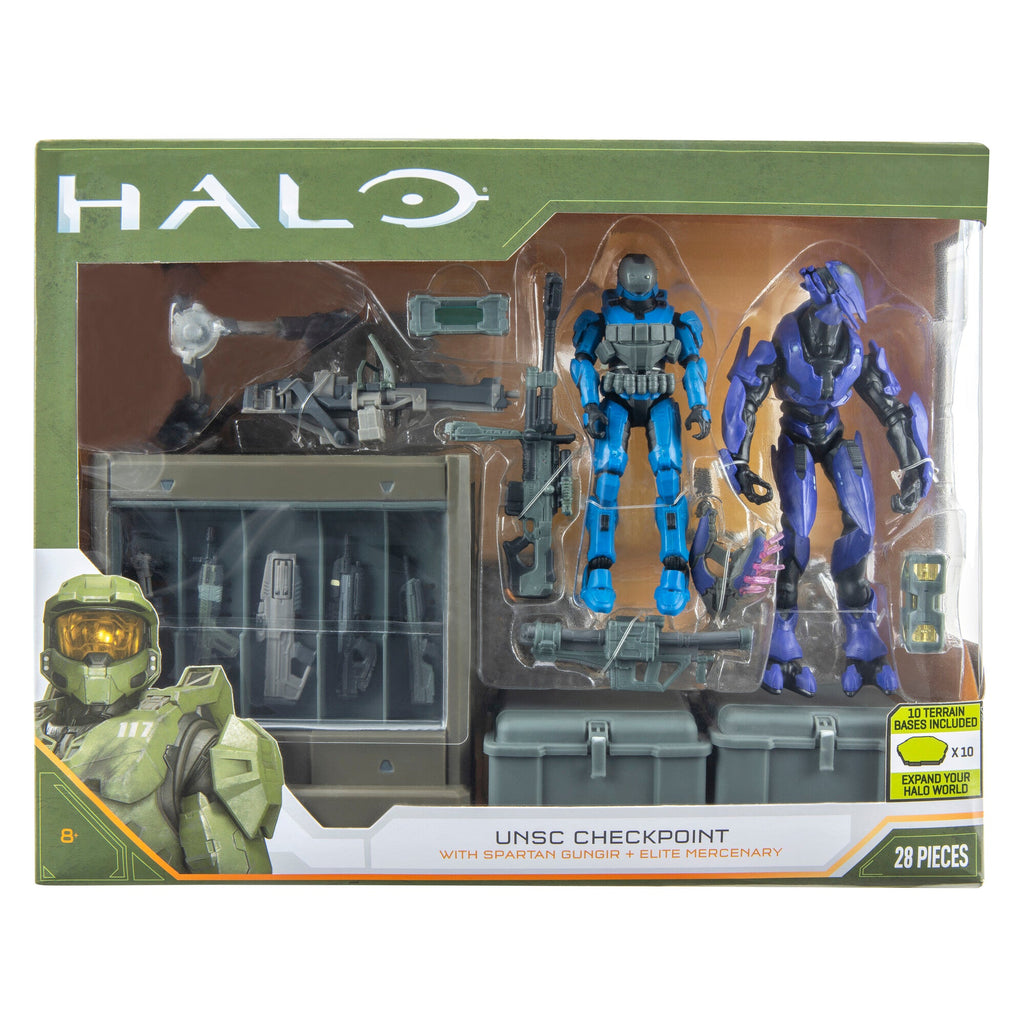 Halo Action Figure Pack - Spartan Gungnir and Elite Mercenary