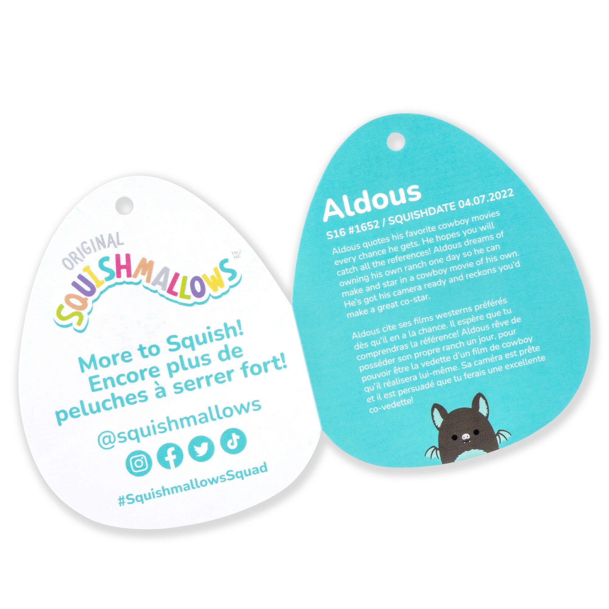 12-Inch Aldous the Black and Teal Fruit Bat