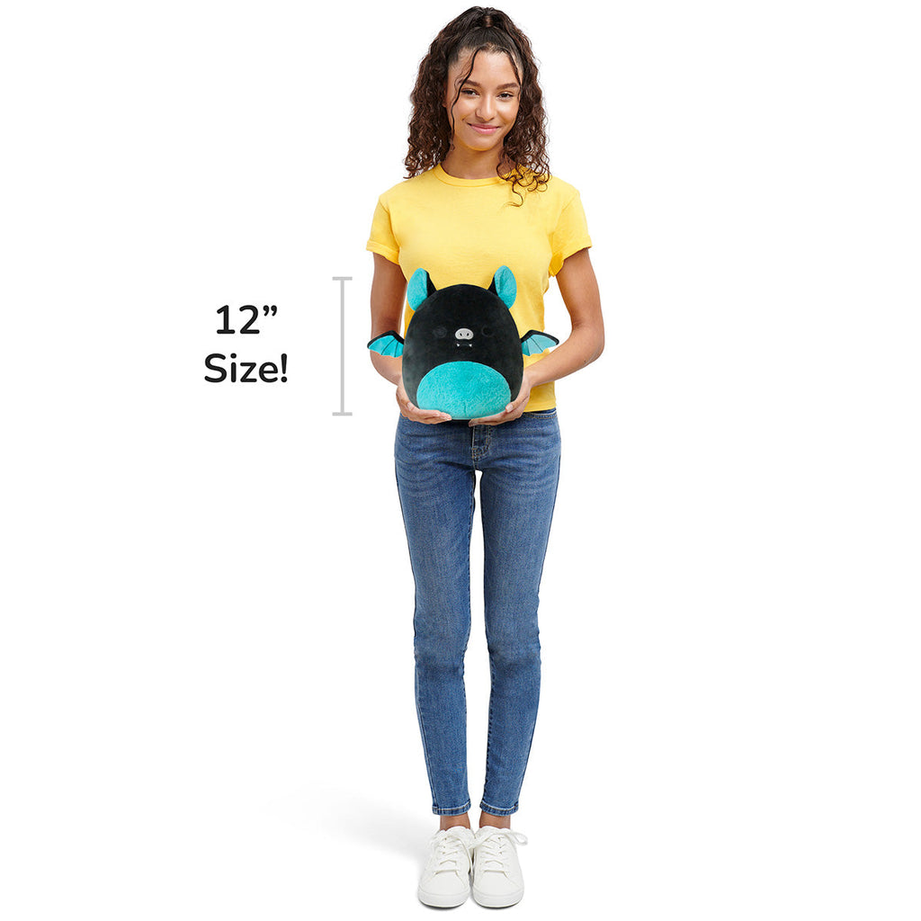 12-Inch Aldous the Black and Teal Fruit Bat