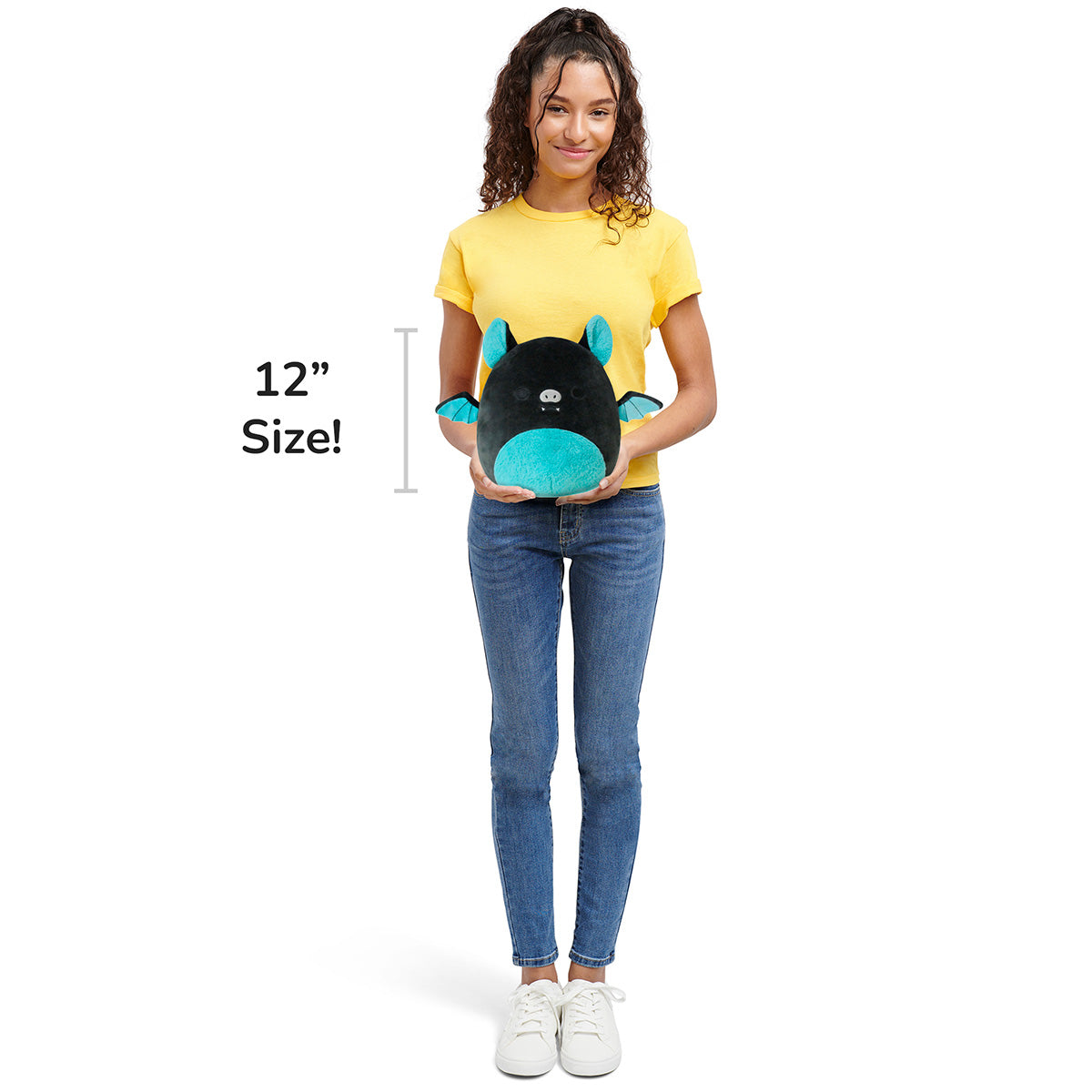 12-Inch Aldous the Black and Teal Fruit Bat